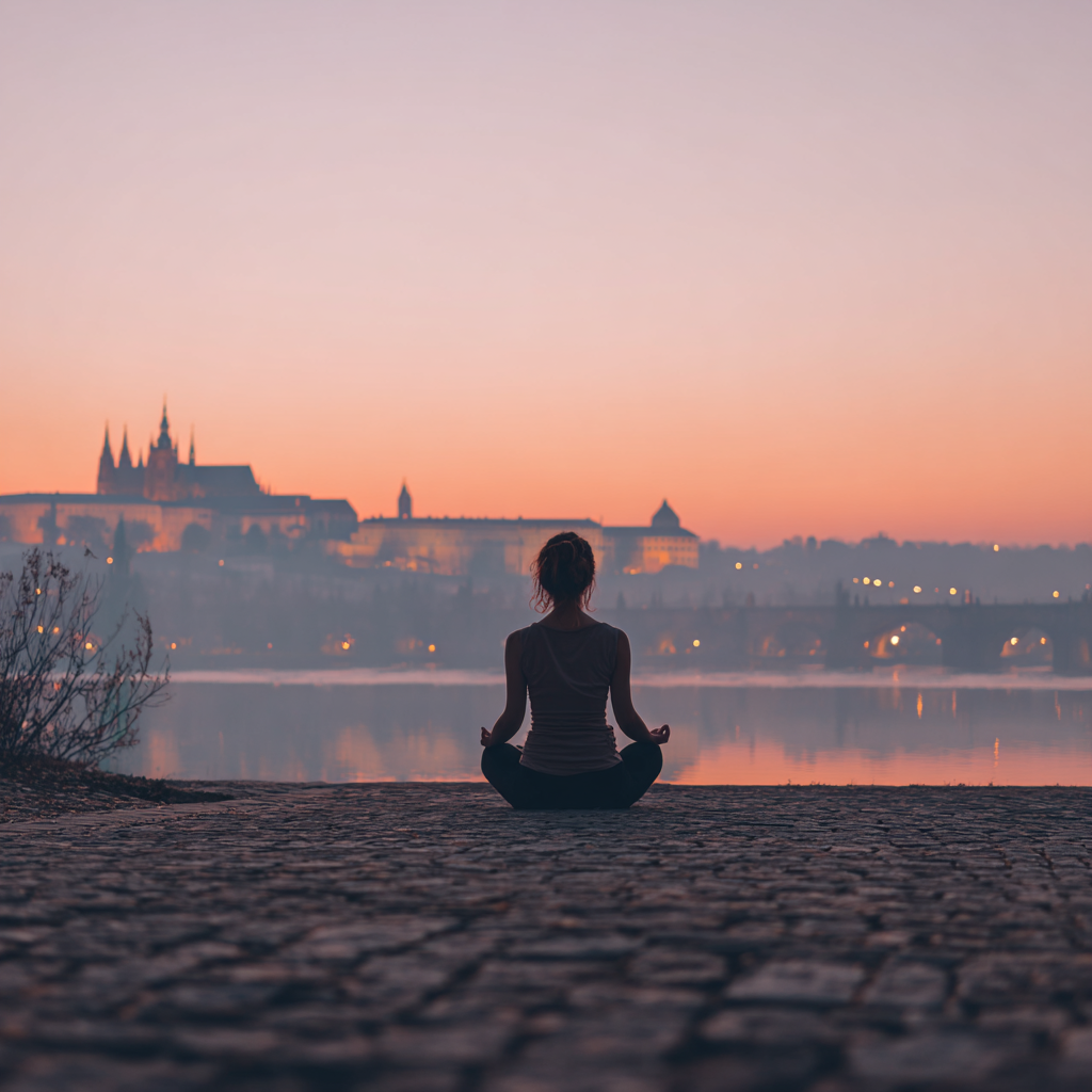 Klidné prostředí jógového studia